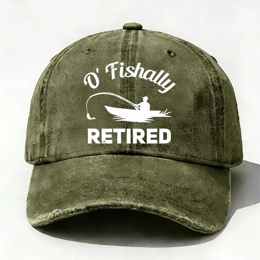 O'Fishally Retired Premium Fit Mens baseball cap