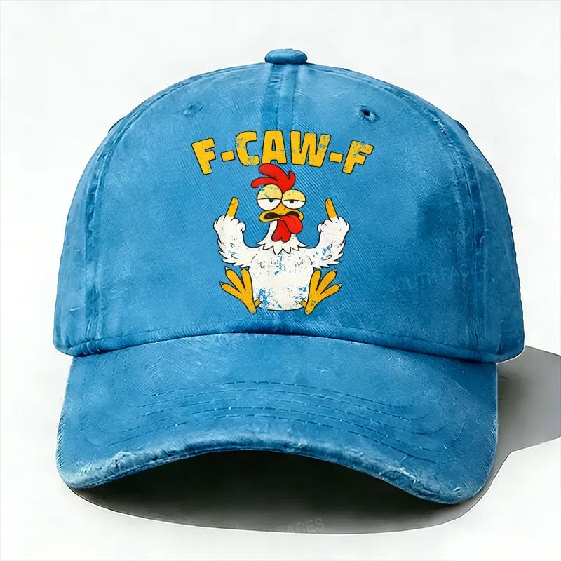 F-CAW-F Rooster Funny Baseball Hat