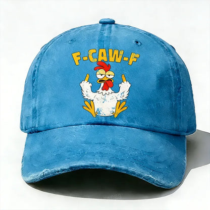 F-CAW-F Rooster Funny Baseball Hat