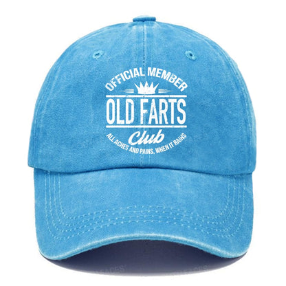 Official Member Old Farts Club All Aches And Pains,When It Pains Hats