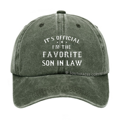 IT'S OFFICIAL I'M THE FAVORITE SON IN LAW Hat