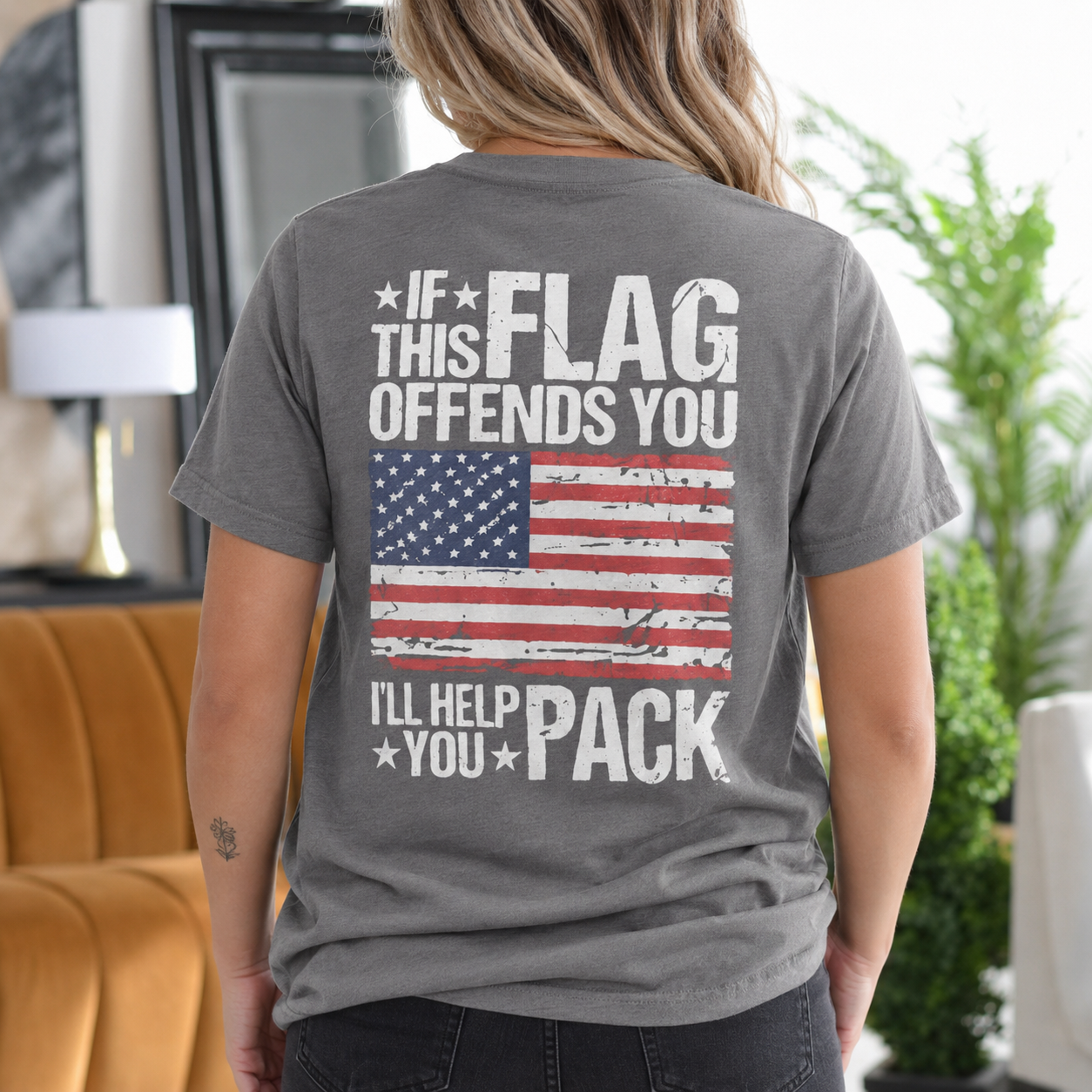 If This Flag Offends You I'll Help You Pack Gift Unisex T-shirt/Crewneck/Hoodie