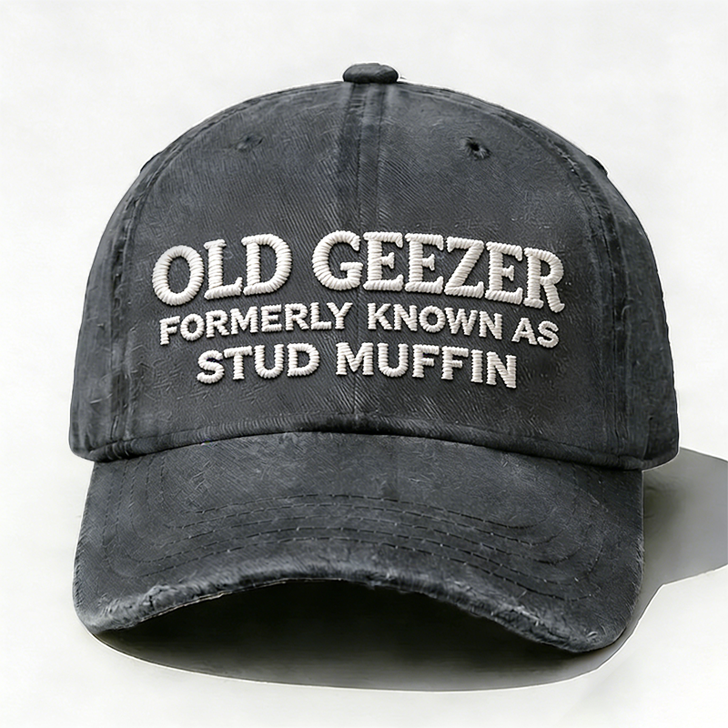 Personalized Old Geezer Formerly Known As Stud Muffin Custom Embroidery Hat
