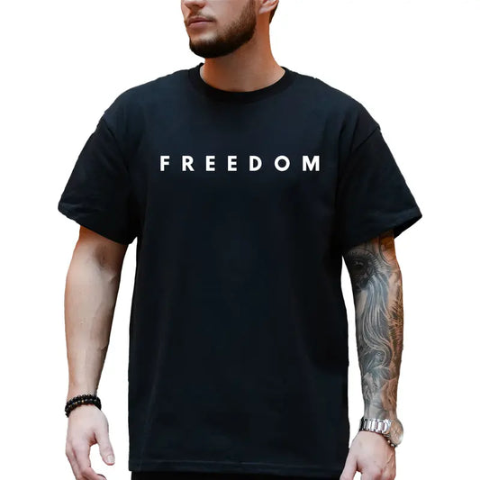 Freedom Charlie Kirk Graphics T-Shirt, Memorial Charlie Kirk Graphics Shirt, Democracy Graphics Tee, Men's Gifts, Casual Menswear, For Men