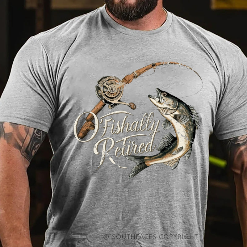 O'Fishally Retired Premium Fit Mens T-Shirt