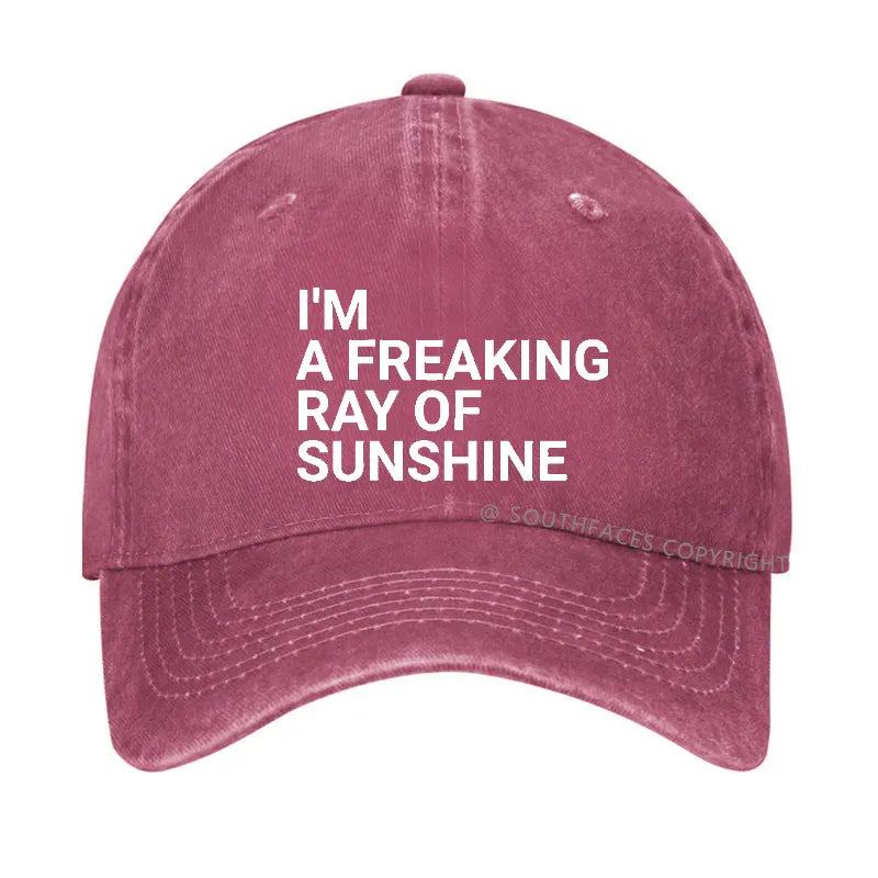 I'm A Freaking Ray Of Sunshine Joke Hat