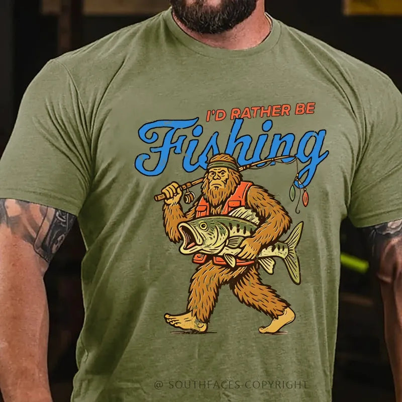 I'd Rather Be Fishing T-Shirt