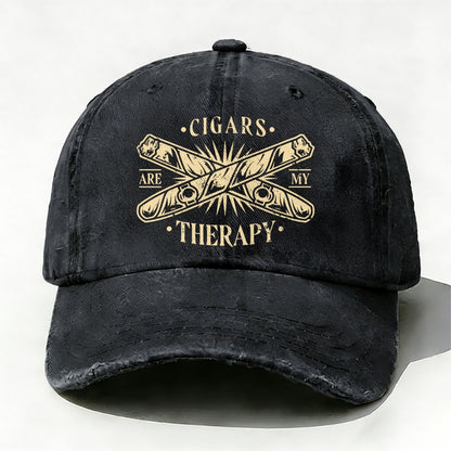 Cigars Are My Therapy Baseball Cap