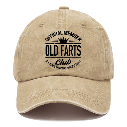 Official Member Old Farts Club All Aches And Pains,When It Pains Hats