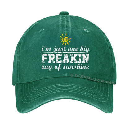 I'm A Freaking Ray Of Sunshine Funny Joke hat