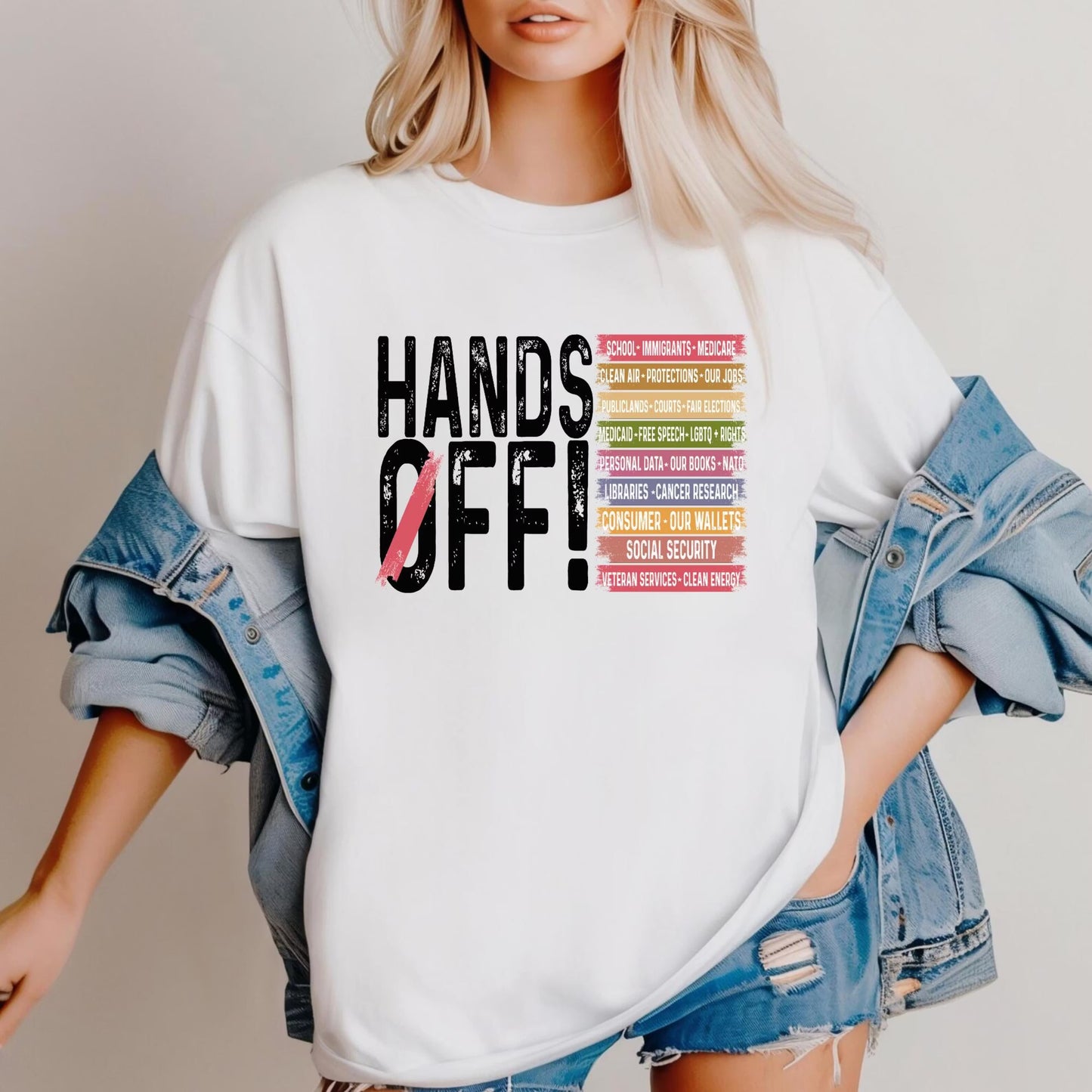 Hands Off Protest Unisex T-shirt/Crewneck/Hoodie