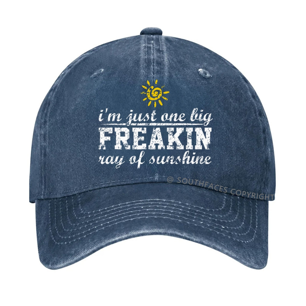 I'm A Freaking Ray Of Sunshine Funny Joke hat