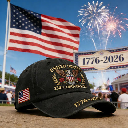 U.S. 250th Anniversary Embroidery-style print Hat