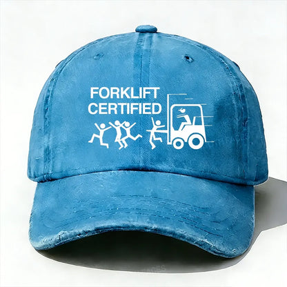 Forklift Certified Funny baseball cap