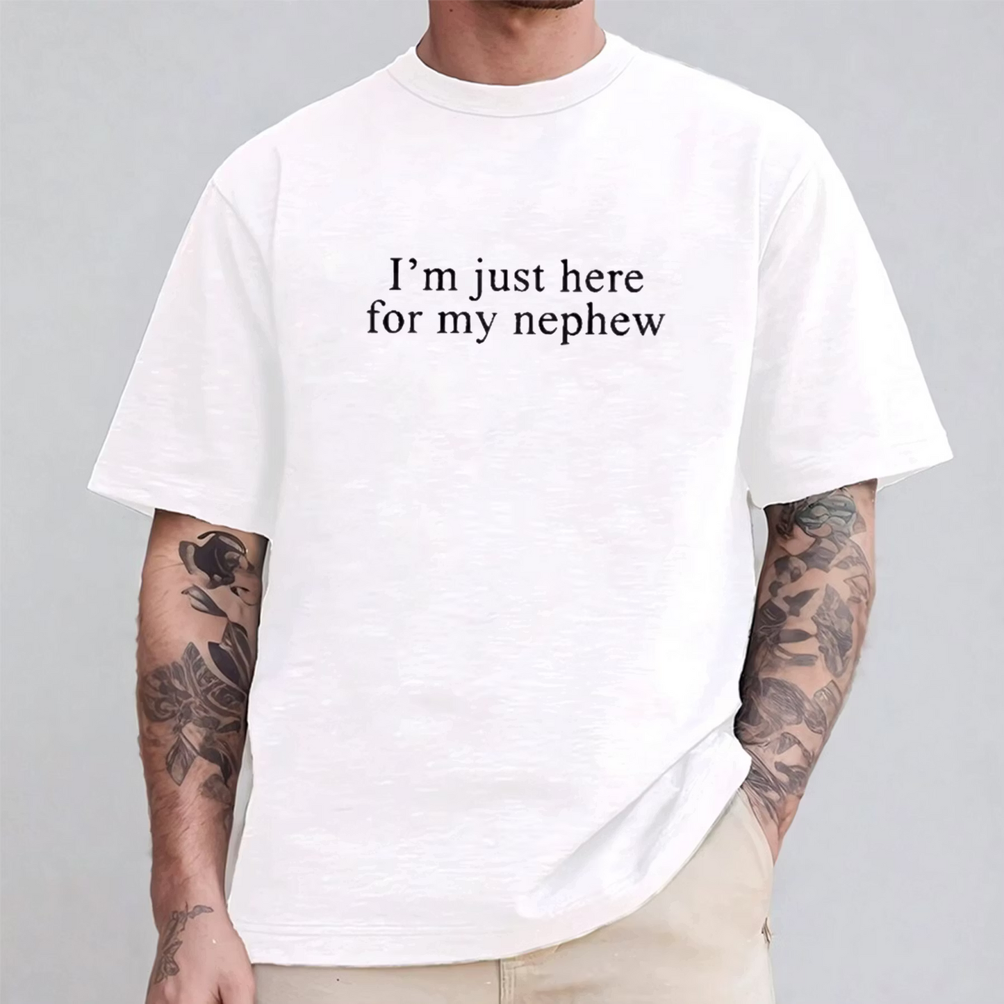 I'm Just Here For My Nephew Funny Aunt Unisex Shirts/Crewneck/Hoodie