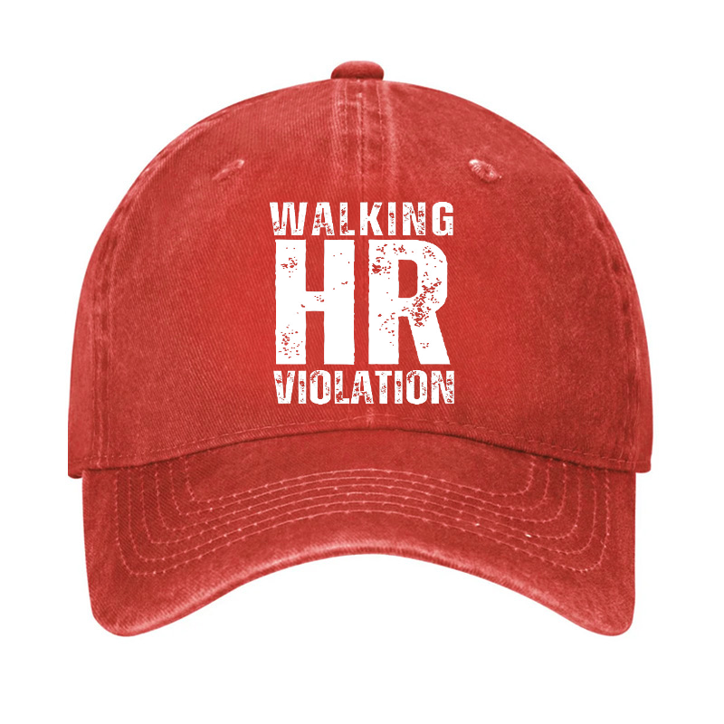 Funny Walking HR Violation Hat