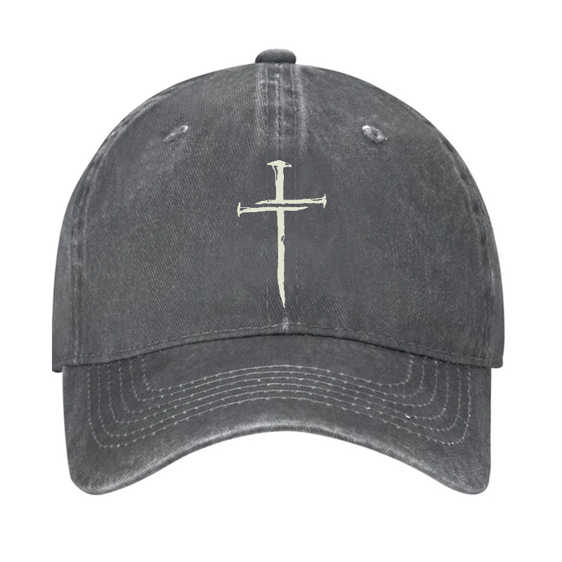 Cross Print Christian Hat