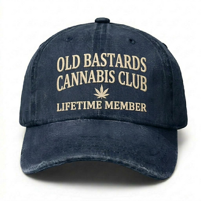 Old Bastards Cannabis Club Lifetime Member Embroidery Hat