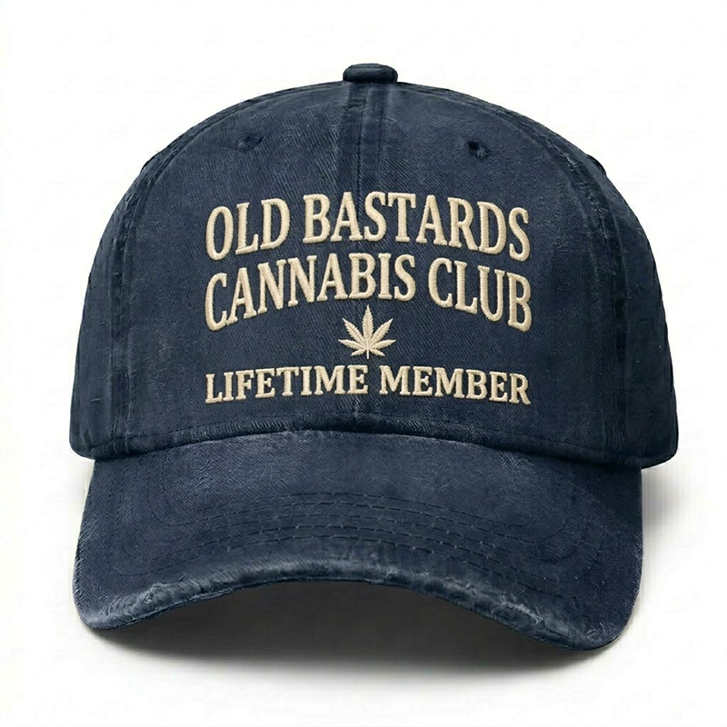 Old Bastards Cannabis Club Lifetime Member Embroidery Hat