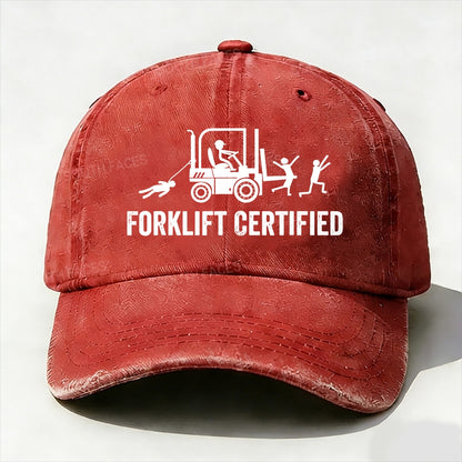 Funny Forklift Certified Baseball Cap