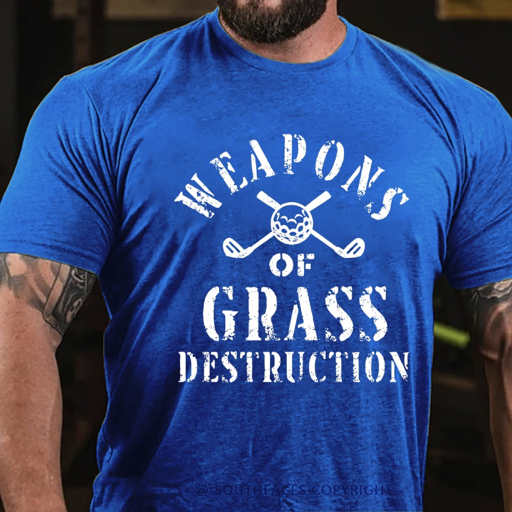 Weapons of Grass Destruction Shirt, Funny Golf T shirt, Golf Sayings Tee, Golfer Shirt, Golf Shirt for Men, Golf Lover Gifts, Golfing T-Shirt