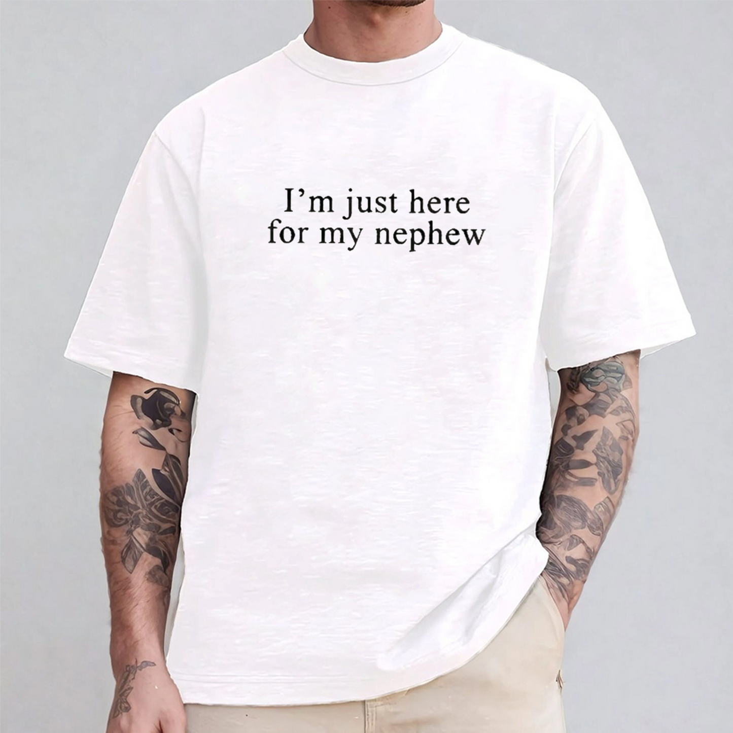 I'm Just Here For My Nephew Funny Aunt Unisex Shirts/Crewneck/Hoodie