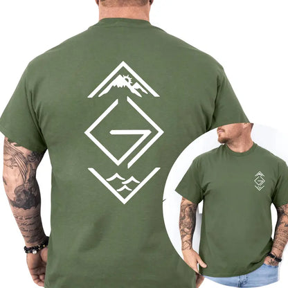 God Is Greater Than the Highs And Lows Christian 2-Sides Graphics T-Shirt, Christian Graphics Shirt, Cross Tee, Men's Gifts, Casual Menswear, For Men