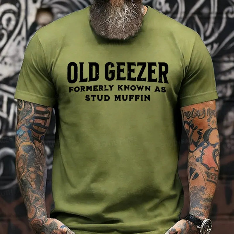 Old Geezer Formerly Known As Stud Muffin shirts