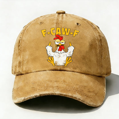 F-CAW-F Rooster Funny Baseball Hat