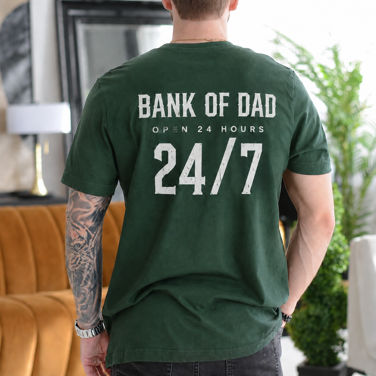 Bank of Dad Open 24 Hours 24 7 Gift Unisex T-shirt/Crewneck/Hoodie