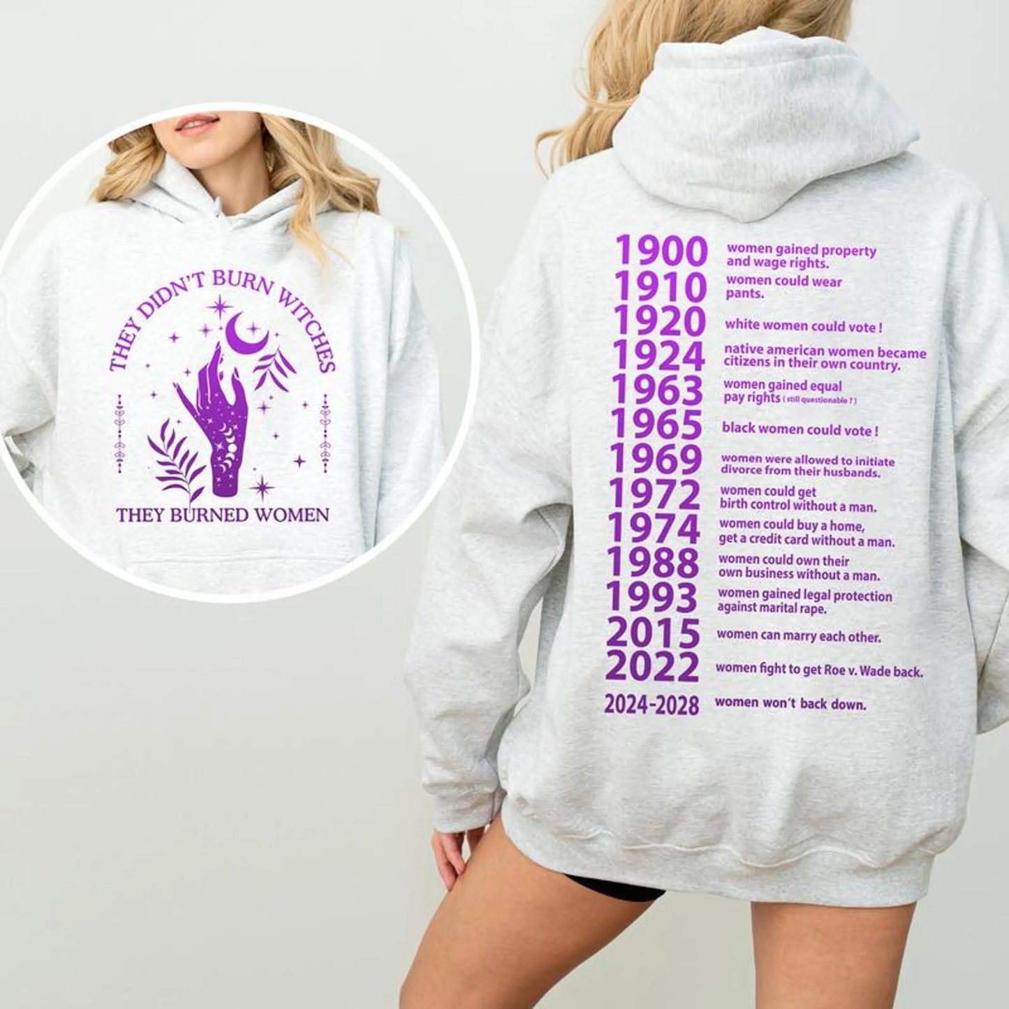 They Didn't Burn Witches They Burned Women Unisex T-shirt/Crewneck/Hoodie
