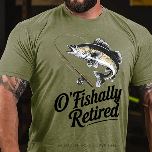 O'Fishally Retired Premium Fit Mens T-Shirt