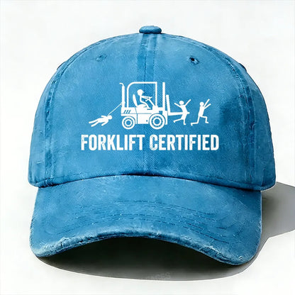 Funny Forklift Certified Baseball Cap