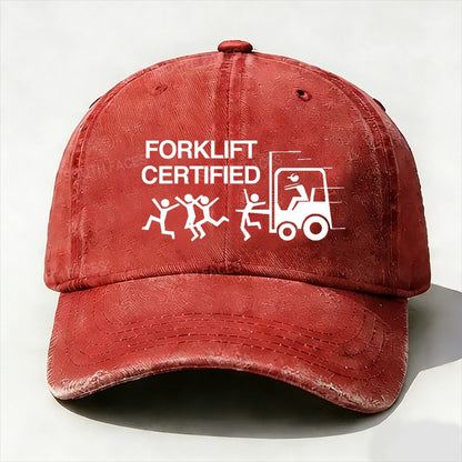 Forklift Certified Funny baseball cap