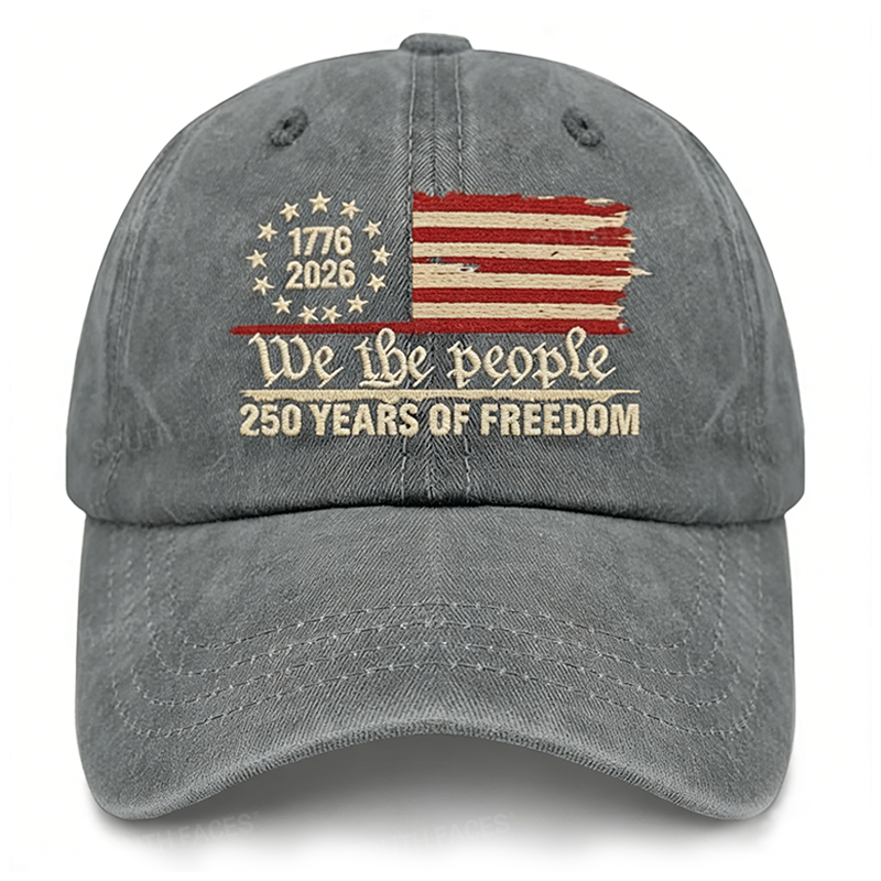 Personalized U.S. Bicentennial Commemorative ¡°250 Years of Freedom 1776-2026¡± Vintage Embroidered Baseball Cap - Custom Slogan