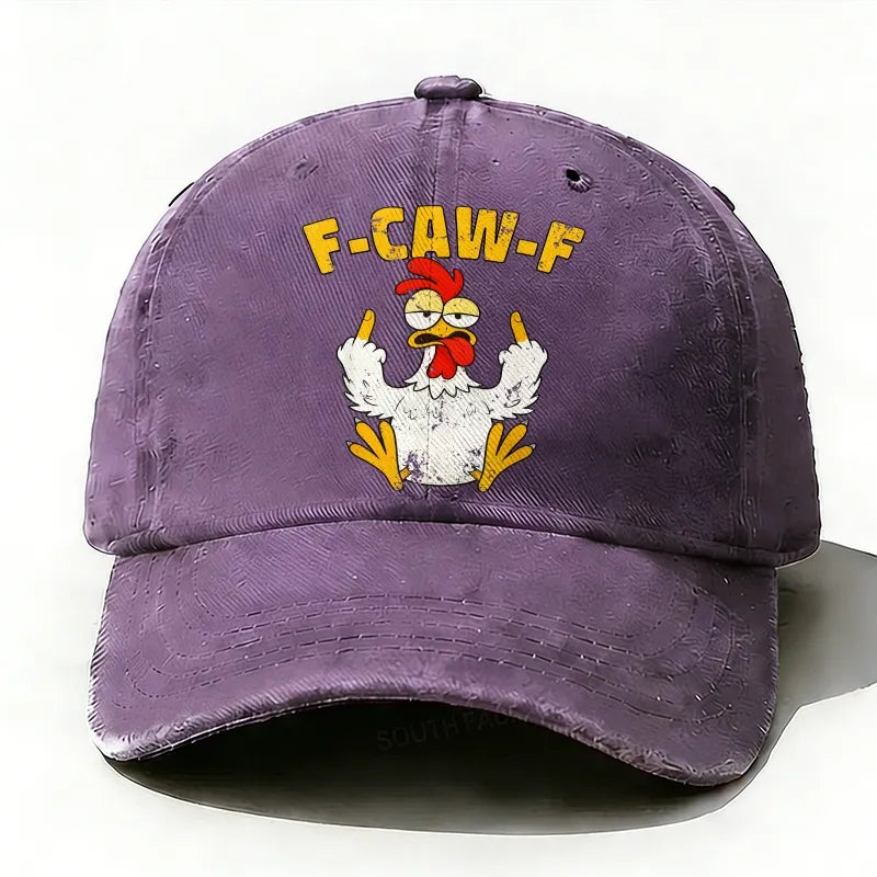 F-CAW-F Rooster Funny Baseball Hat