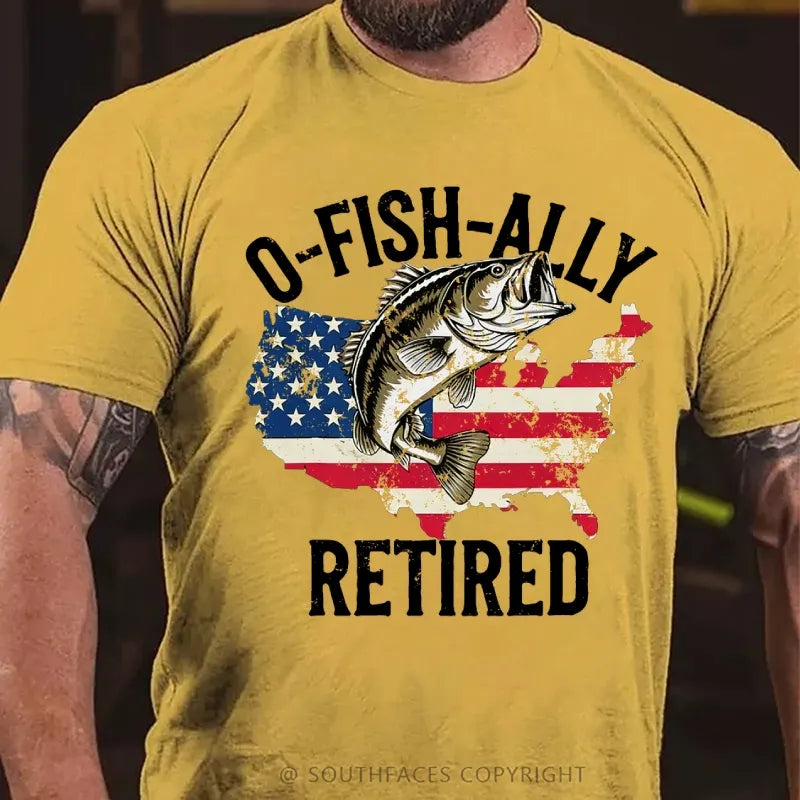 O'Fishally Retired Premium Fit Mens T-Shirt