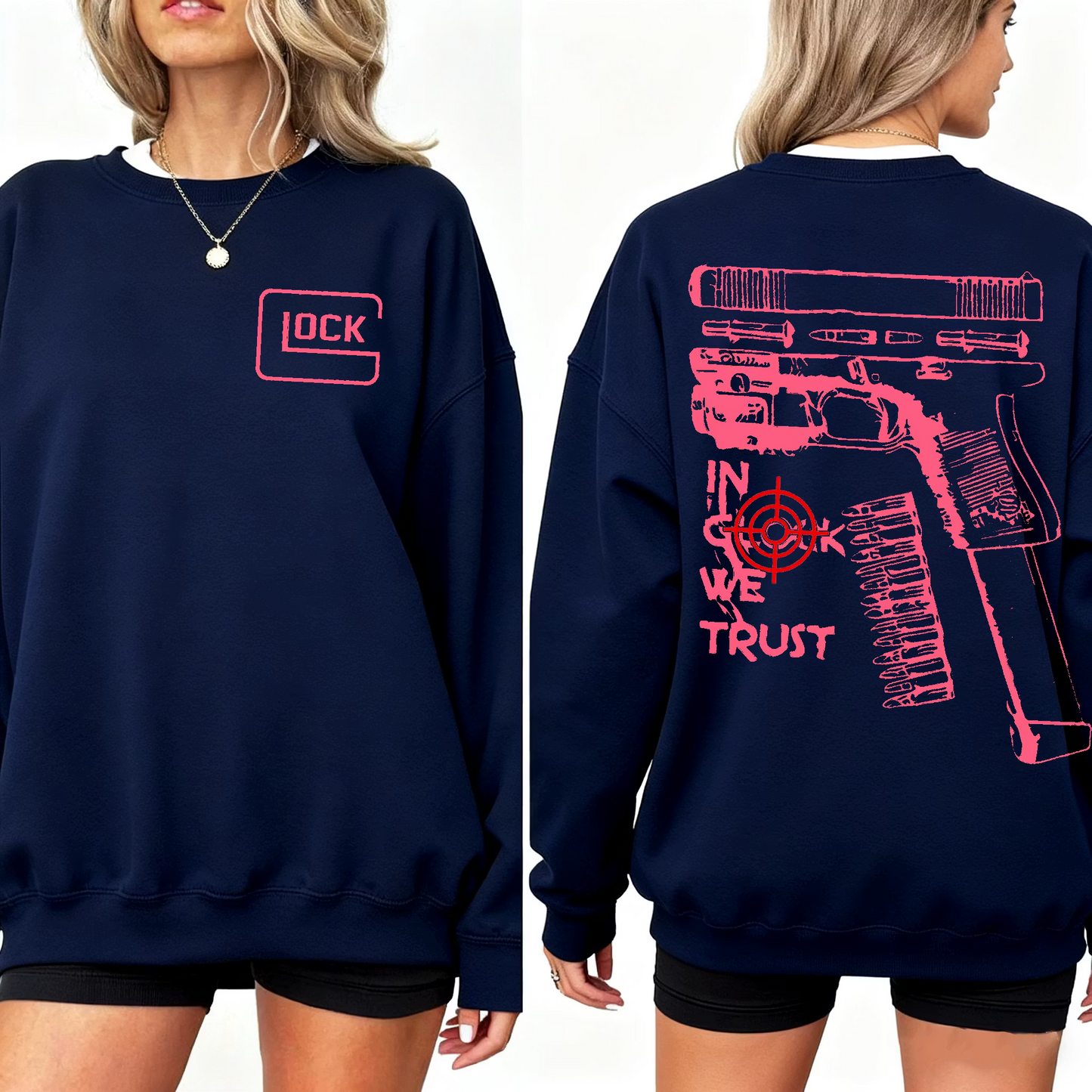 In Glock We Trust Funny  Unisex T-shirt/Crewneck/Hoodie