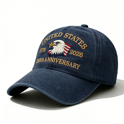 Personalized U.S. Bicentennial Commemorative Cap, Patriotic Embroidered Cap