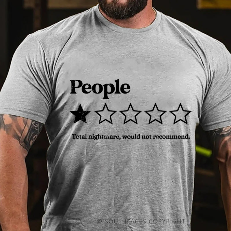 People One Star Review Funny T-Shirt