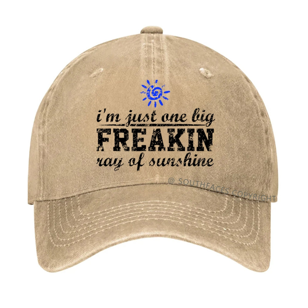 I'm A Freaking Ray Of Sunshine Funny Joke hat