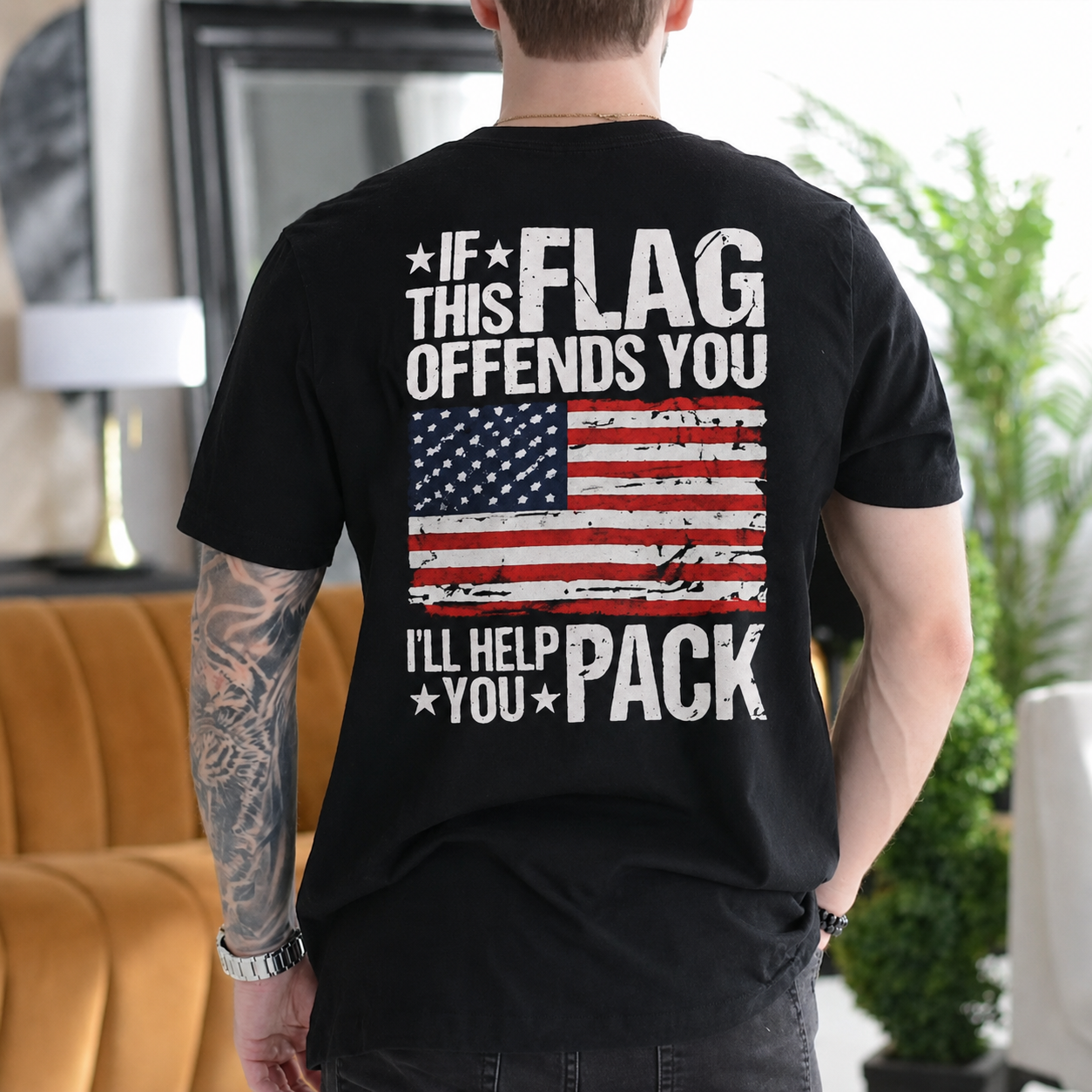 If This Flag Offends You I'll Help You Pack Gift Unisex T-shirt/Crewneck/Hoodie