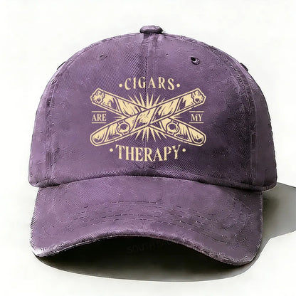 Cigars Are My Therapy Baseball Cap