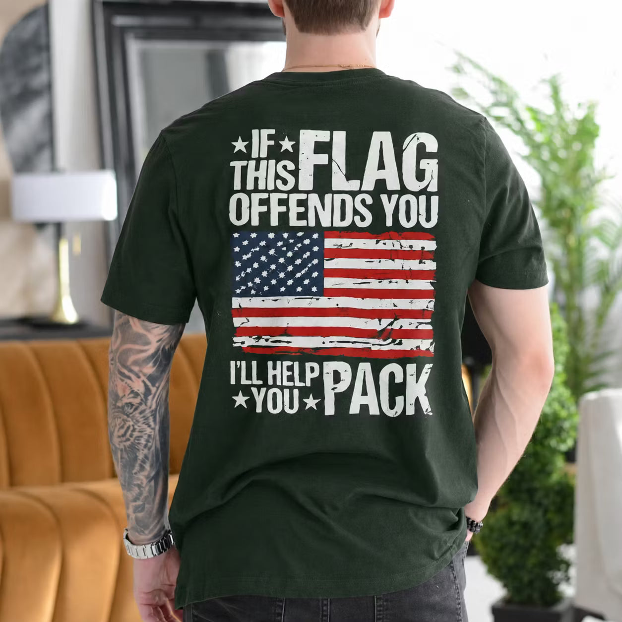 If This Flag Offends You I'll Help You Pack Gift Unisex T-shirt/Crewneck/Hoodie