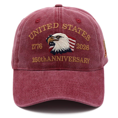Personalized U.S. Bicentennial Commemorative Cap, Patriotic Embroidered Cap