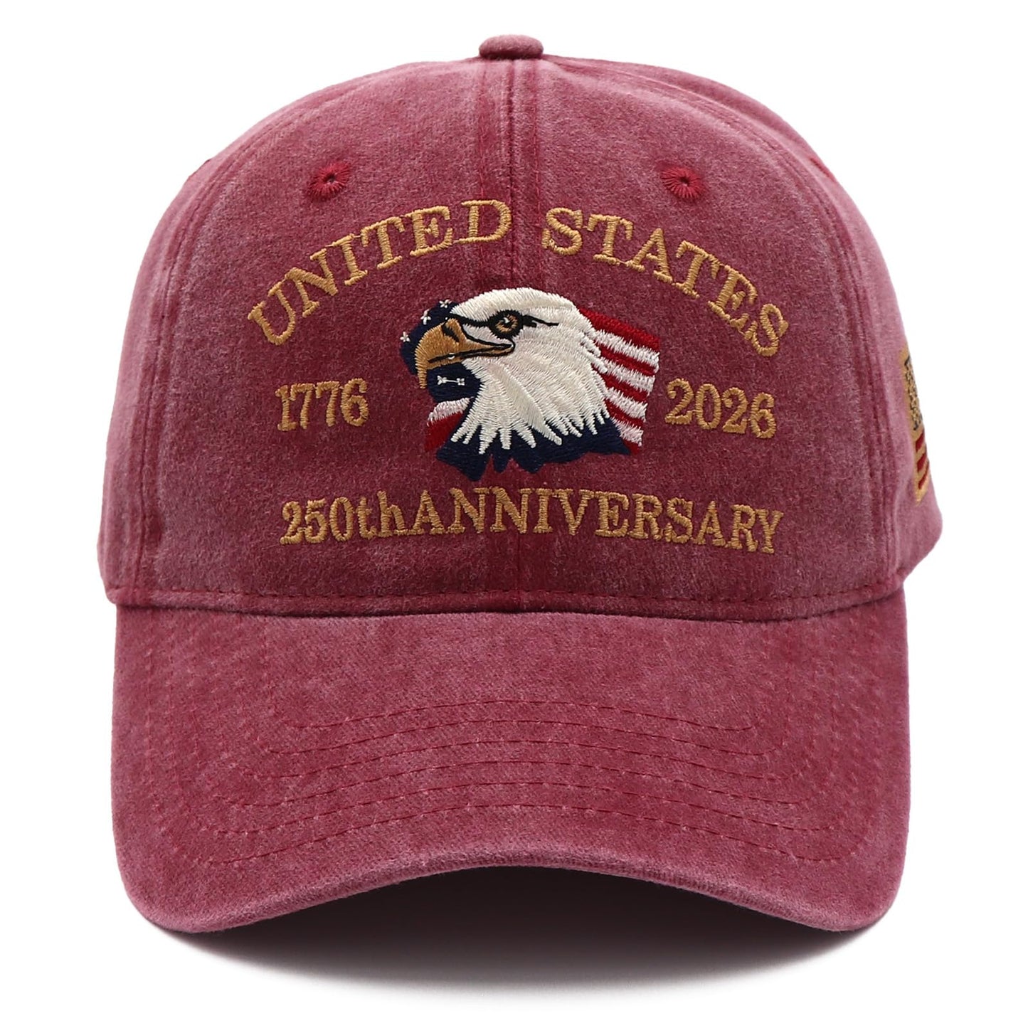Personalized U.S. Bicentennial Commemorative Cap, Patriotic Embroidered Cap