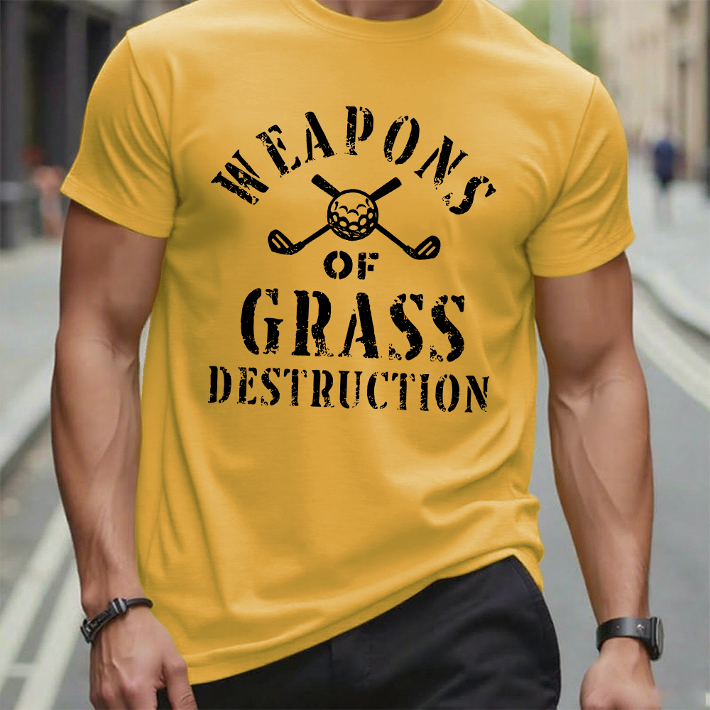 Weapons of Grass Destruction Shirt, Funny Golf T shirt, Golf Sayings Tee, Golfer Shirt, Golf Shirt for Men, Golf Lover Gifts, Golfing T-Shirt