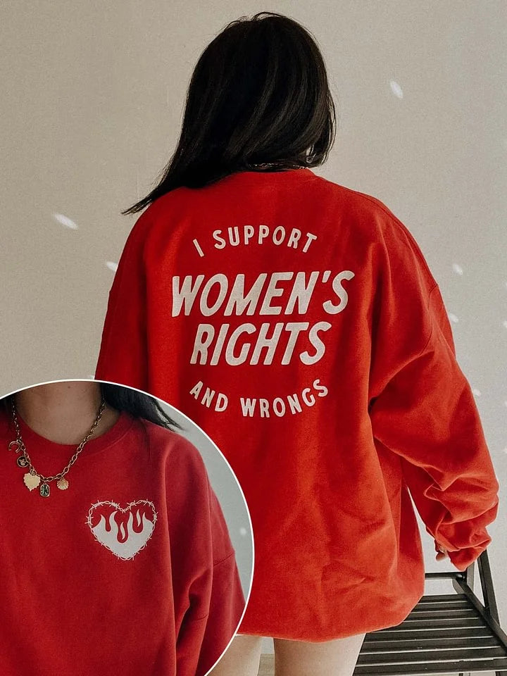 I Support Womens Rights And Wrongs Unisex T-shirt/Crewneck/Hoodie