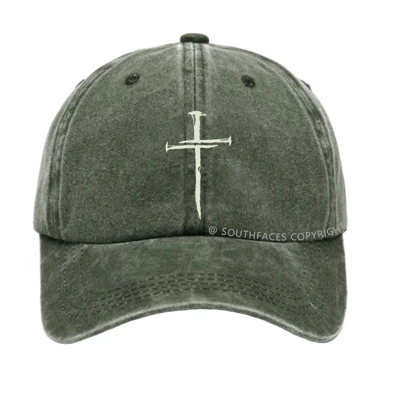Cross Print Christian Hat