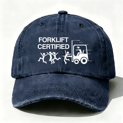 Forklift Certified Funny baseball cap